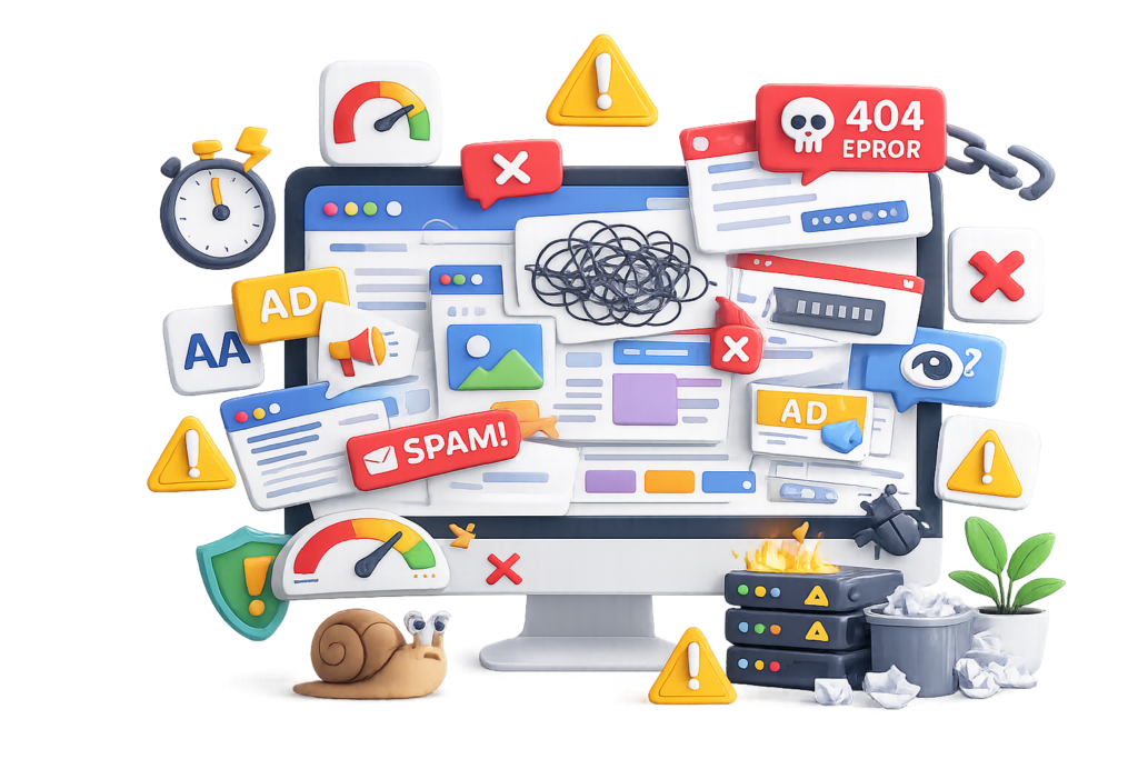 Common Website Design Mistakes Businesses Should Avoid